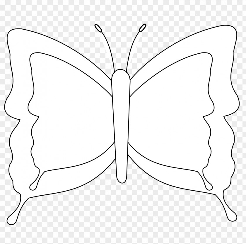 Inkscape Images Butterfly Nymphalidae Black And White Line Art Clip PNG