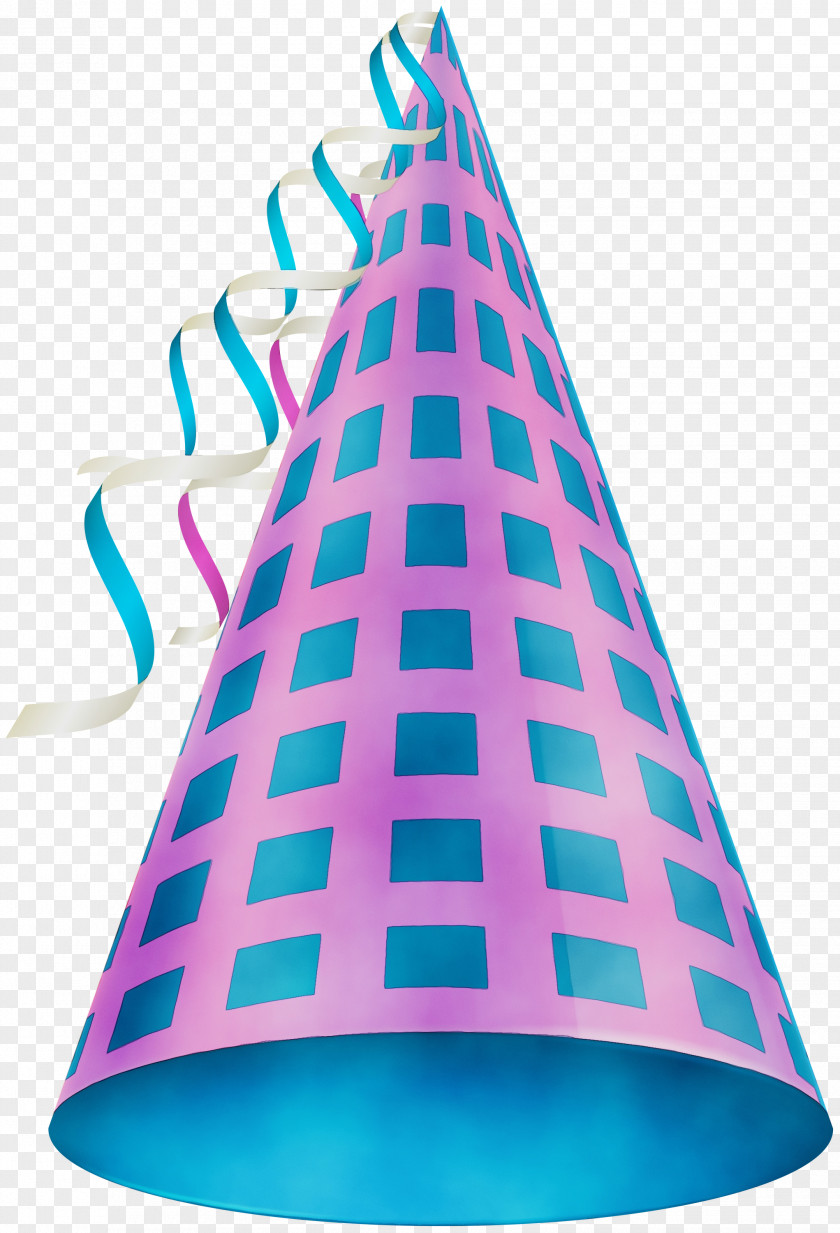 Magenta Lighting Accessory Birthday Party Hat PNG