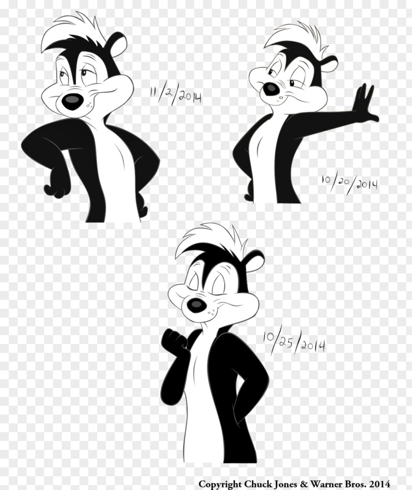 Pepe Le PEW Pepé Pew Penelope Pussycat Drawing Black And White Bugs Bunny PNG
