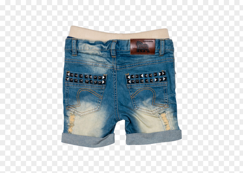 Heavy Metal Denim Jeans Indigo Dye Shorts Child PNG