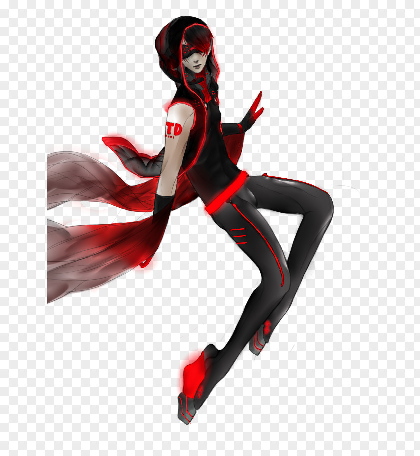 Bilibili Illustration Character Shoe Fiction RED.M PNG