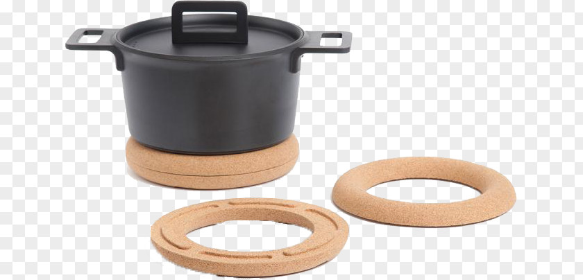 Hot Pot Thomson And Thompson Cork Trivet Crock PNG