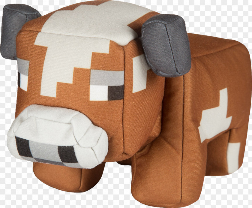 Plush Minecraft Cattle Stuffed Animals & Cuddly Toys PNG