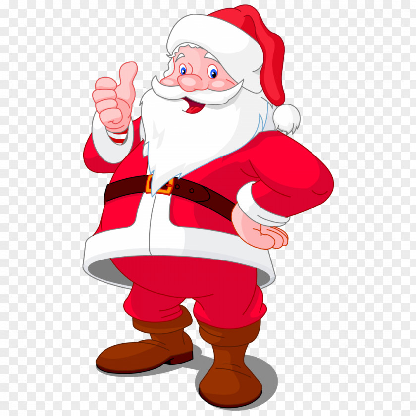 Santa Claus Cartoon Drawing Clip Art PNG