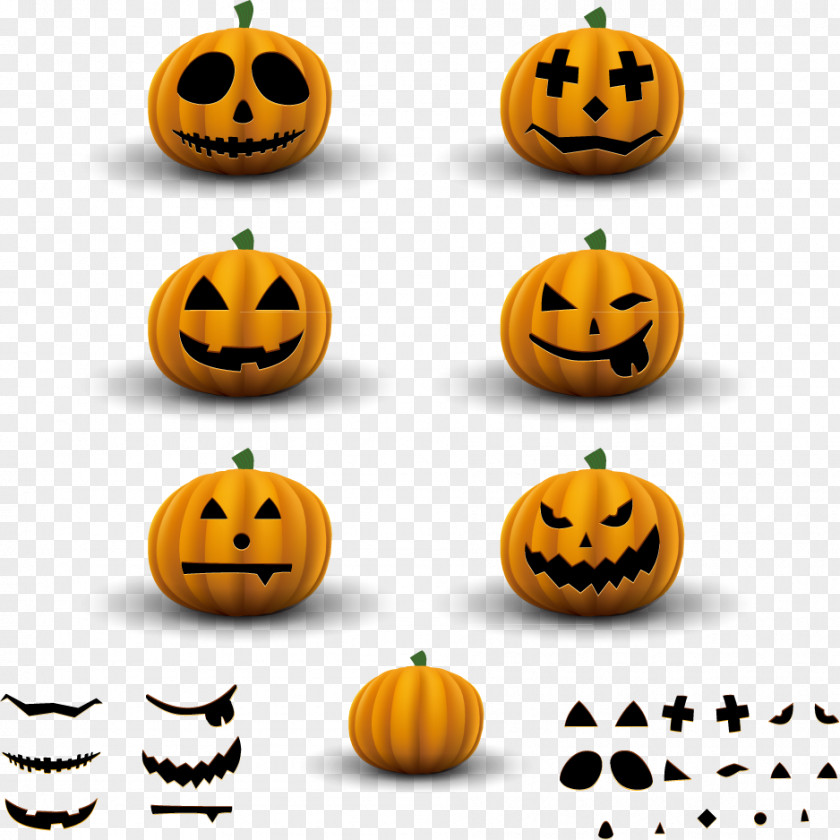 Vector Halloween Pumpkin PNG