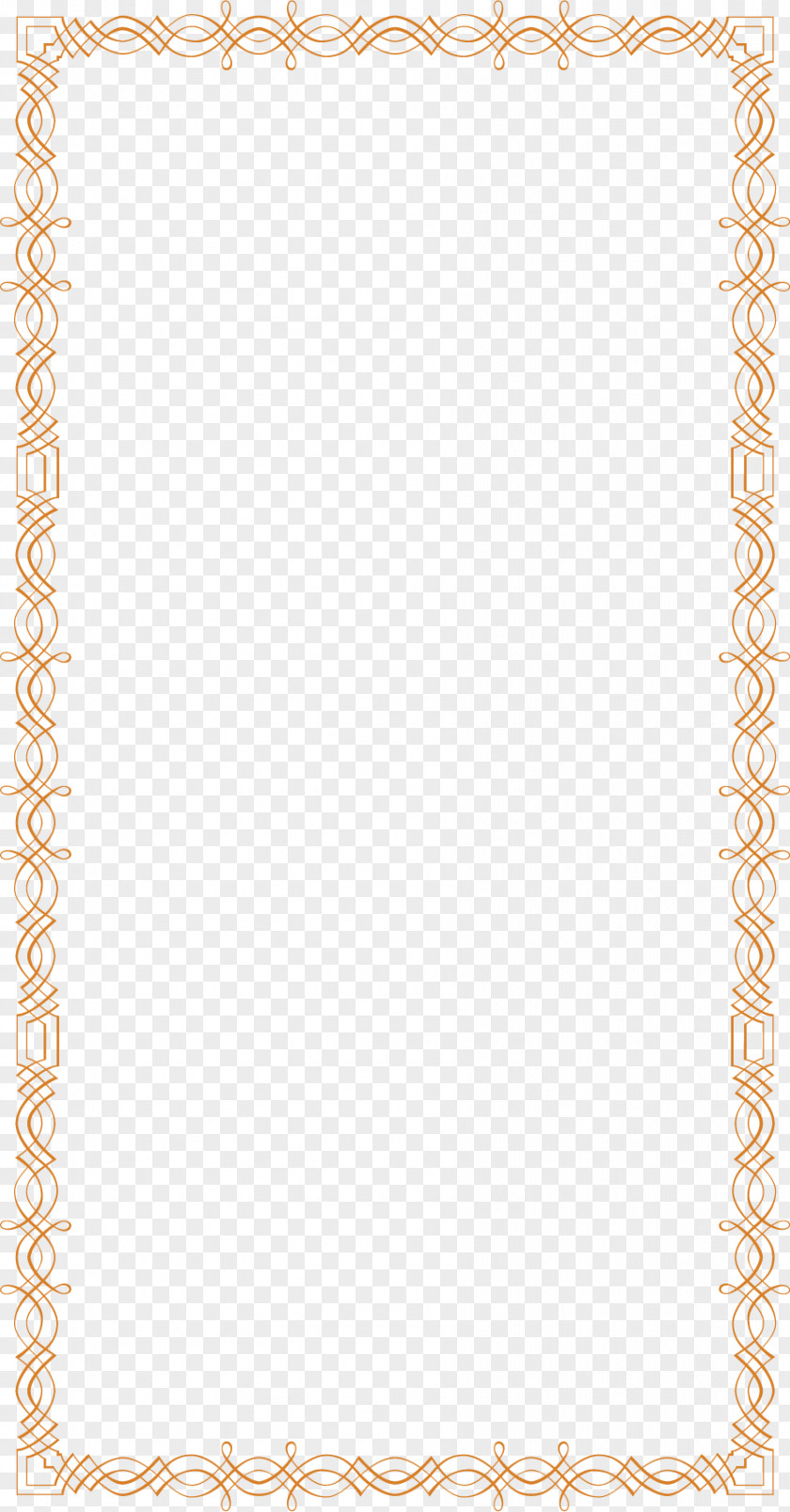 Vector Painted Gold Frame Area Pattern PNG