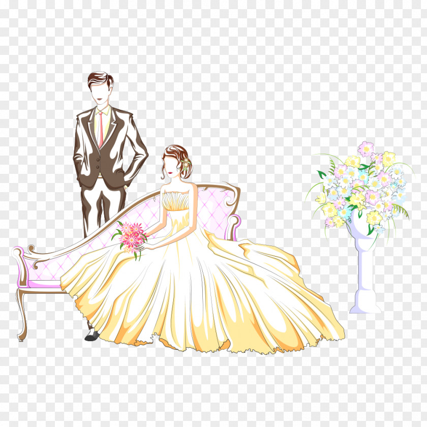 Wedding Photography Cartoon Marriage Illustration PNG