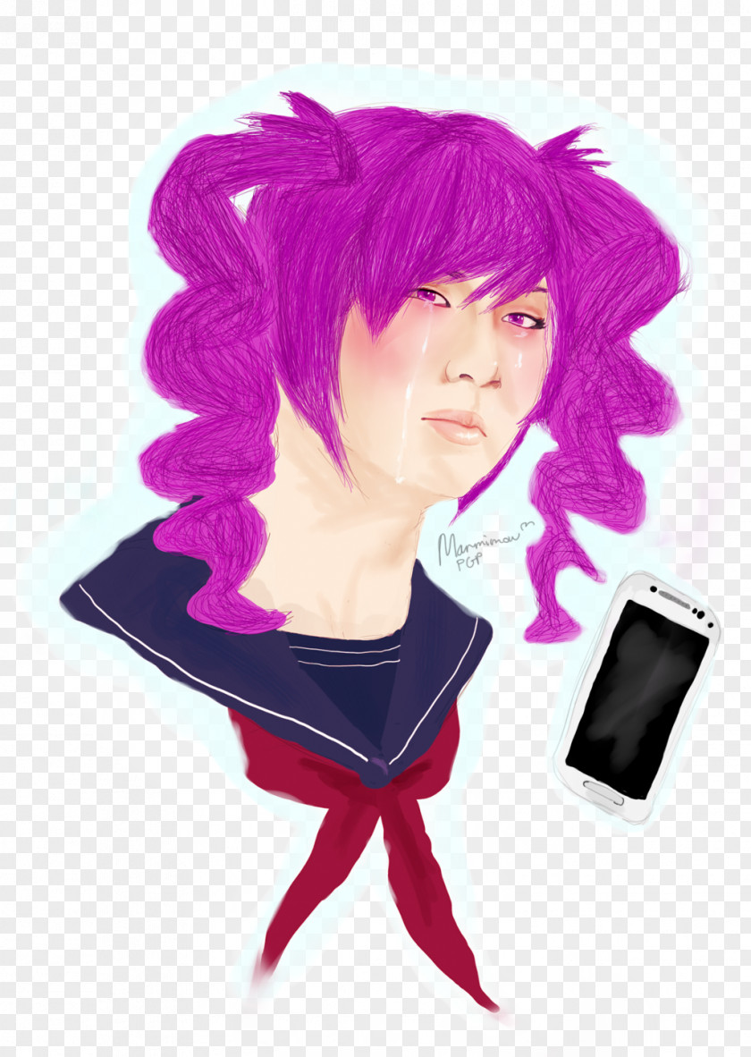 Yandere Simulator Wig Hairstyle Art PNG