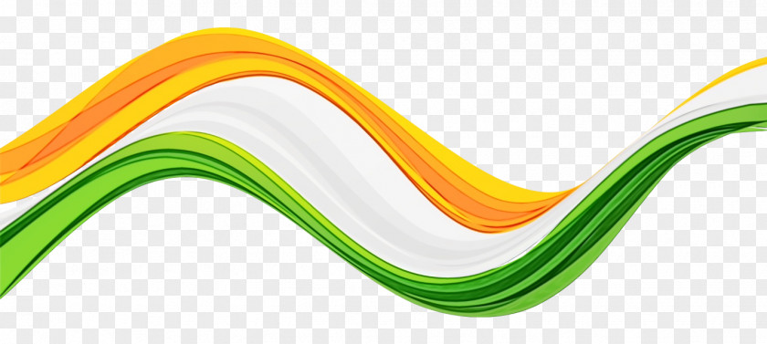Yellow India Independence Day Flag PNG