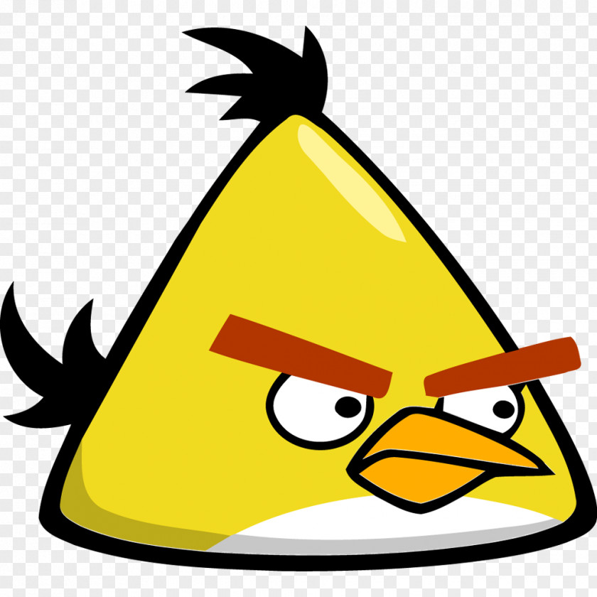 Angry Bird Yellow Artwork Beak Font PNG