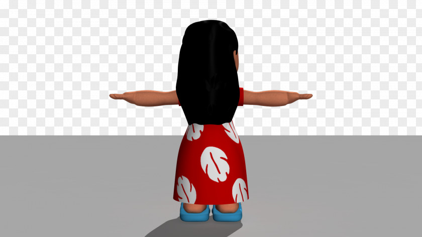 Back Button Lilo Pelekai Character Animation 3D Computer Graphics PNG