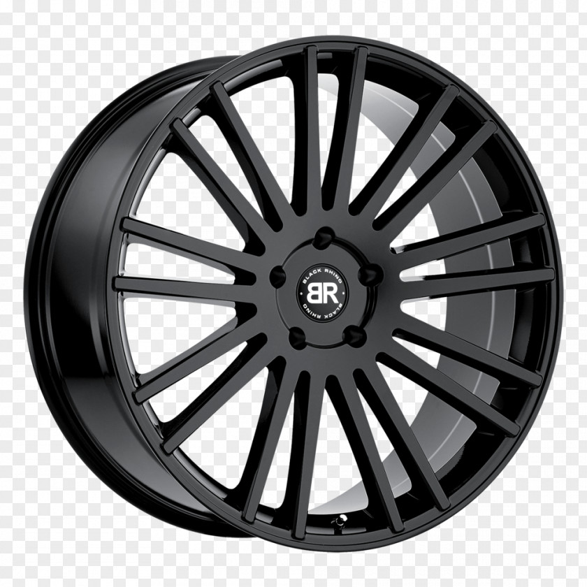 Car Alloy Wheel Black Rhinoceros Tire PNG