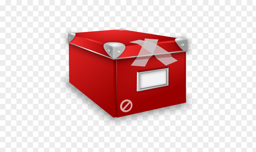 Creative Red Box ICO Icon PNG