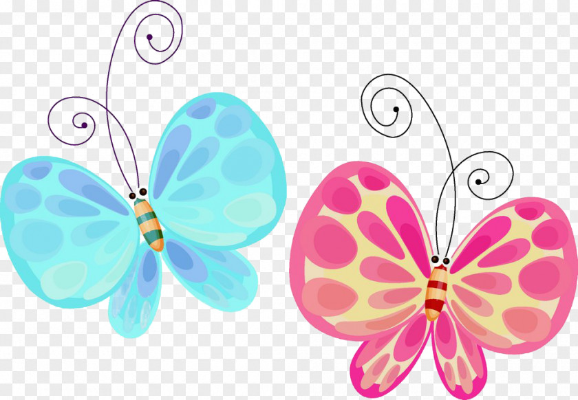 Insect Butterfly Cartoon Illustration PNG