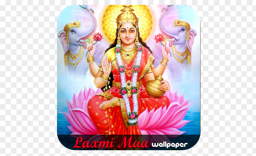 Lakshmi Goddess Of Wealth : Large Print Ganesha Devi Hinduism PNG