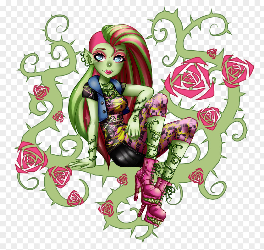 Shading Plant Floral Design DeviantArt Monster High Doll PNG