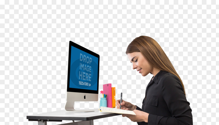 Woman Laptop Display Device Computer PNG
