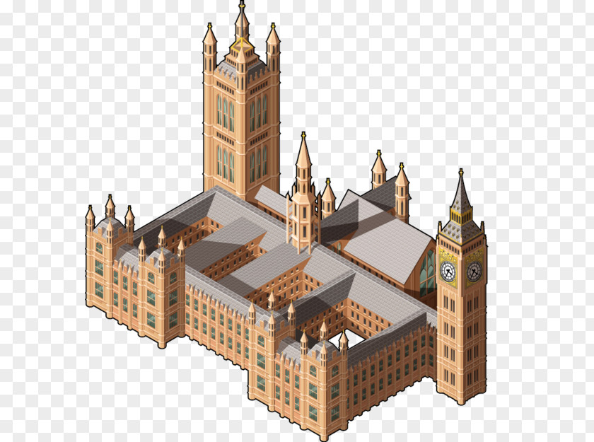 London Axonometric Projection Isometric Vector Graphics Building PNG