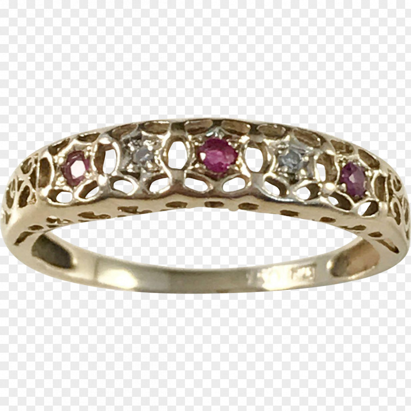Ruby Wedding Ring Gold Bangle PNG