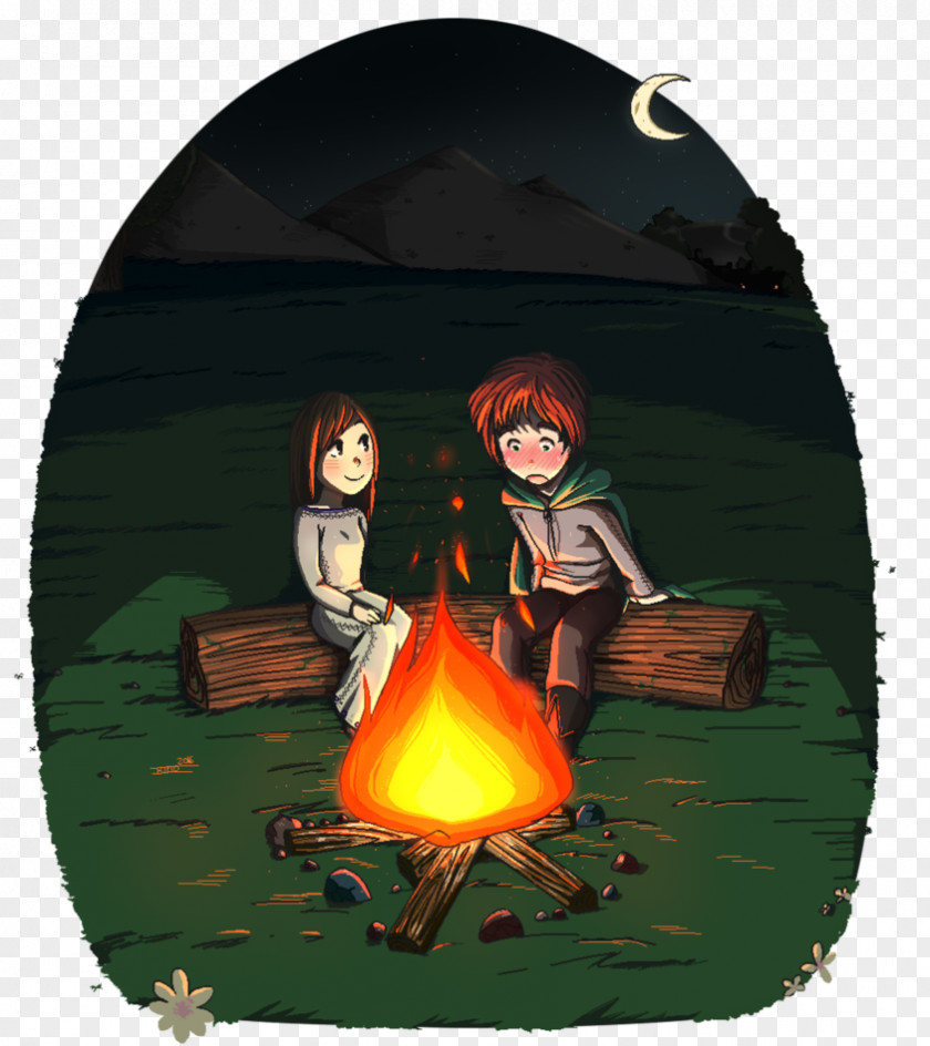 Campfire Kvothe The Name Of Wind Fan Art PNG