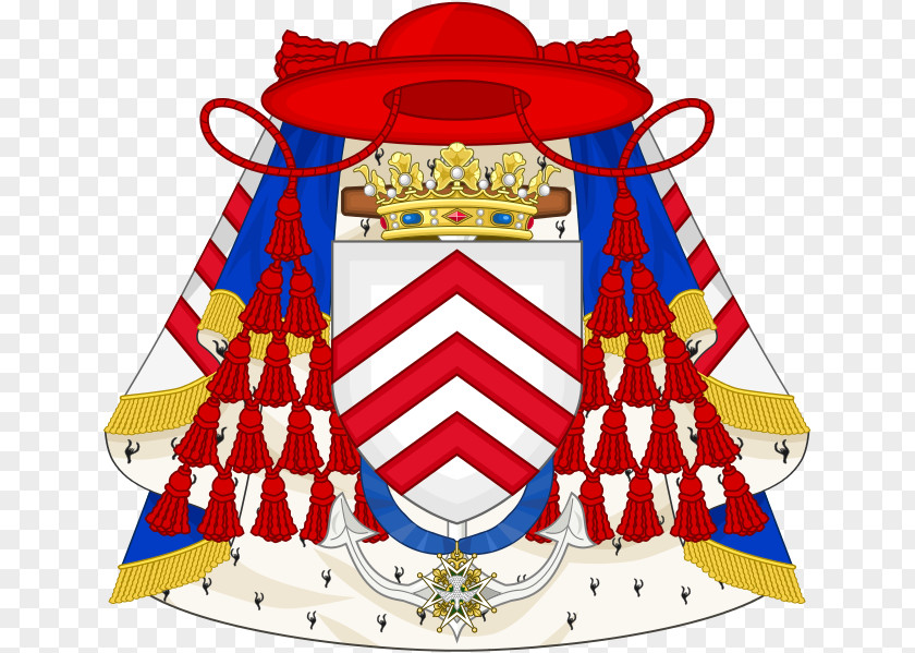 France Triple Portrait Of Cardinal De Richelieu Coat Arms Duke Siege La Rochelle PNG