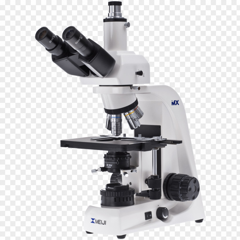 Large Binocular Microscope PNG Microscope, white and black Meiji microscope clipart PNG
