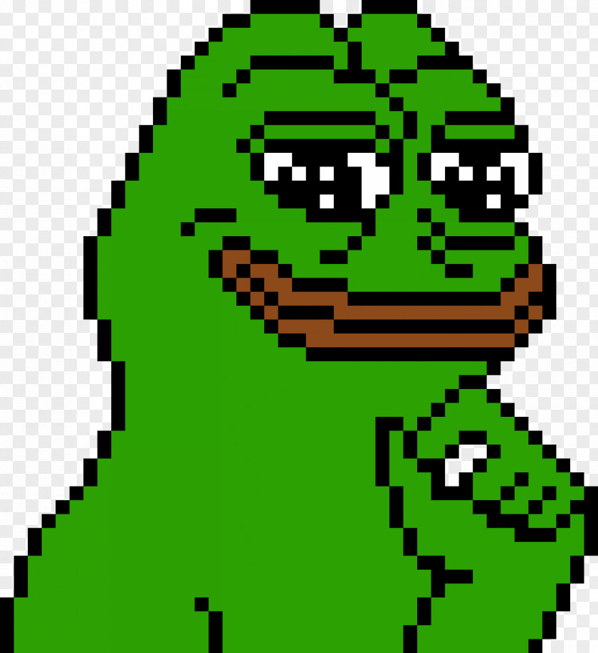 Pepe The Frog Pixel Art Bit /pol/ PNG