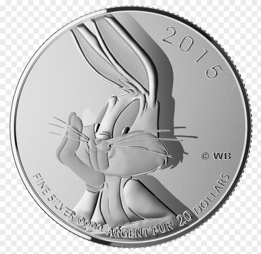 Silver Coins Bugs Bunny Elmer Fudd Looney Tunes Coin Tweety PNG