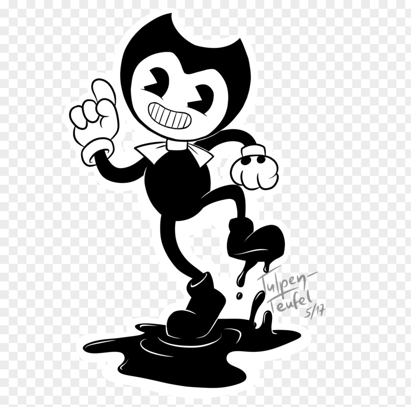 Bad Moon Rising Bendy And The Ink Machine Drawing TheMeatly Games Fan Art PNG