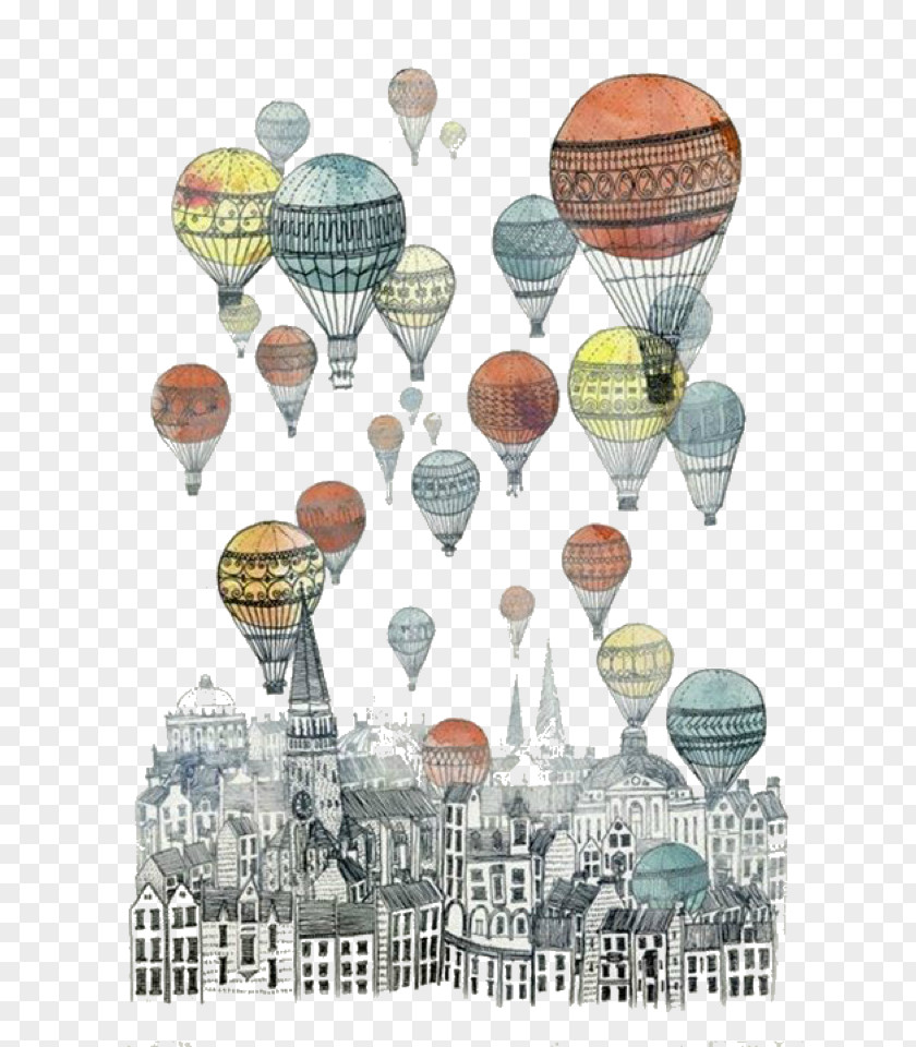 Balloon Hot Air Illustration Image Drawing PNG