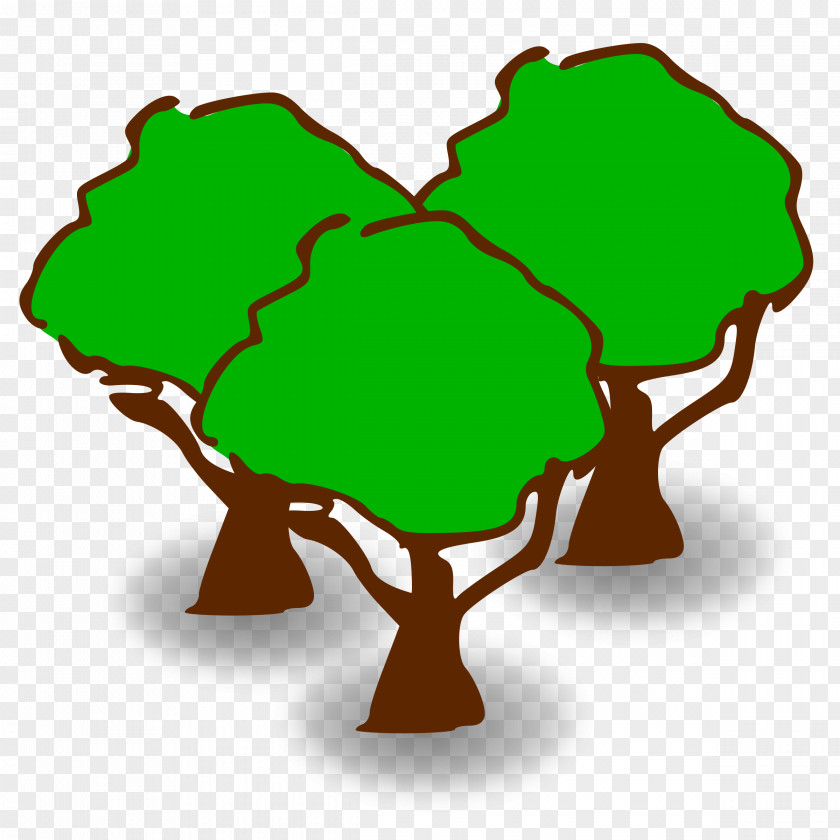 Forestry Tree Cartoon Clip Art PNG
