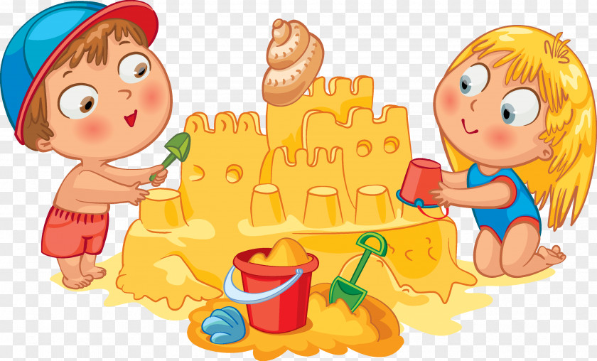 Heap Sand Sculpture Child Cartoon Royalty-free Clip Art PNG