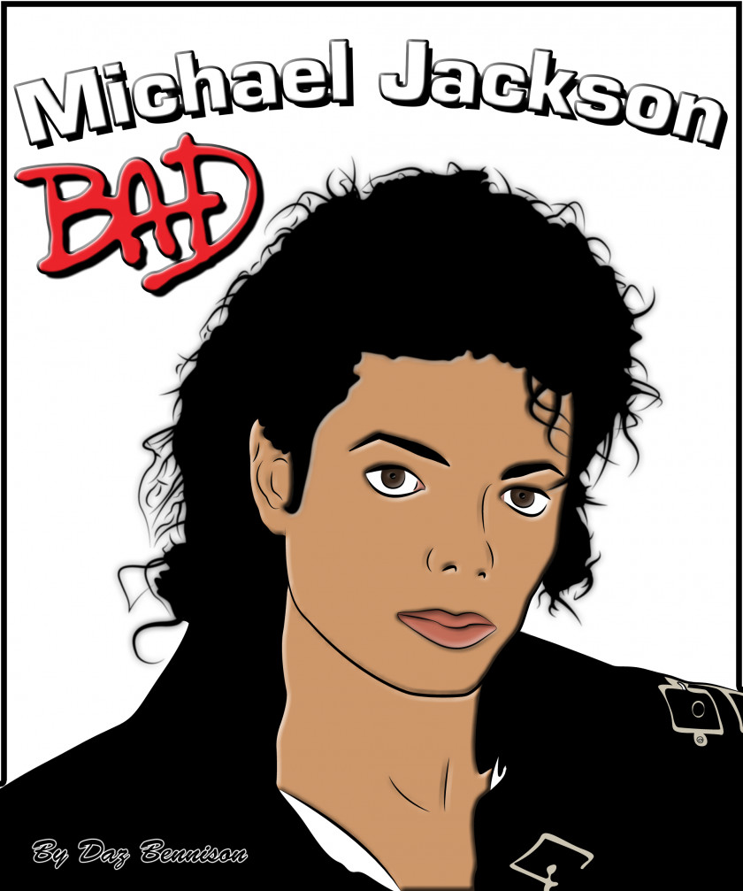 Michael Jackson Living With Poster Drawing PNG