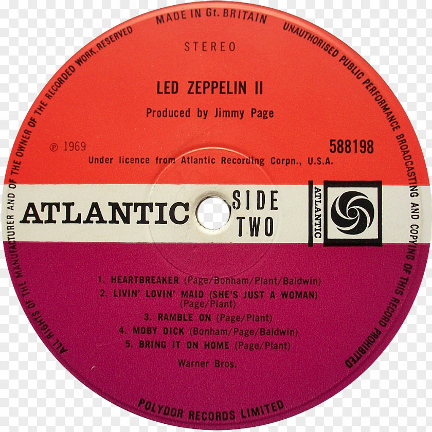 Rock Led Zeppelin IV Phonograph Record II Album PNG