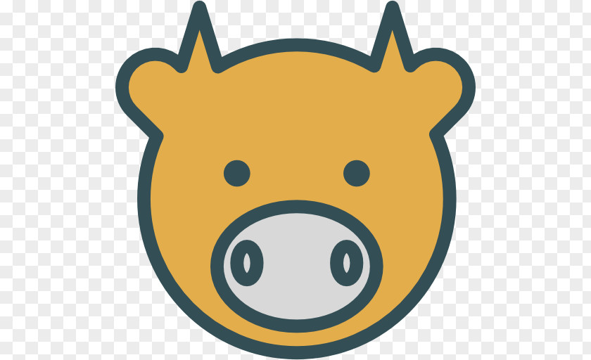 Smile Snout Yellow PNG