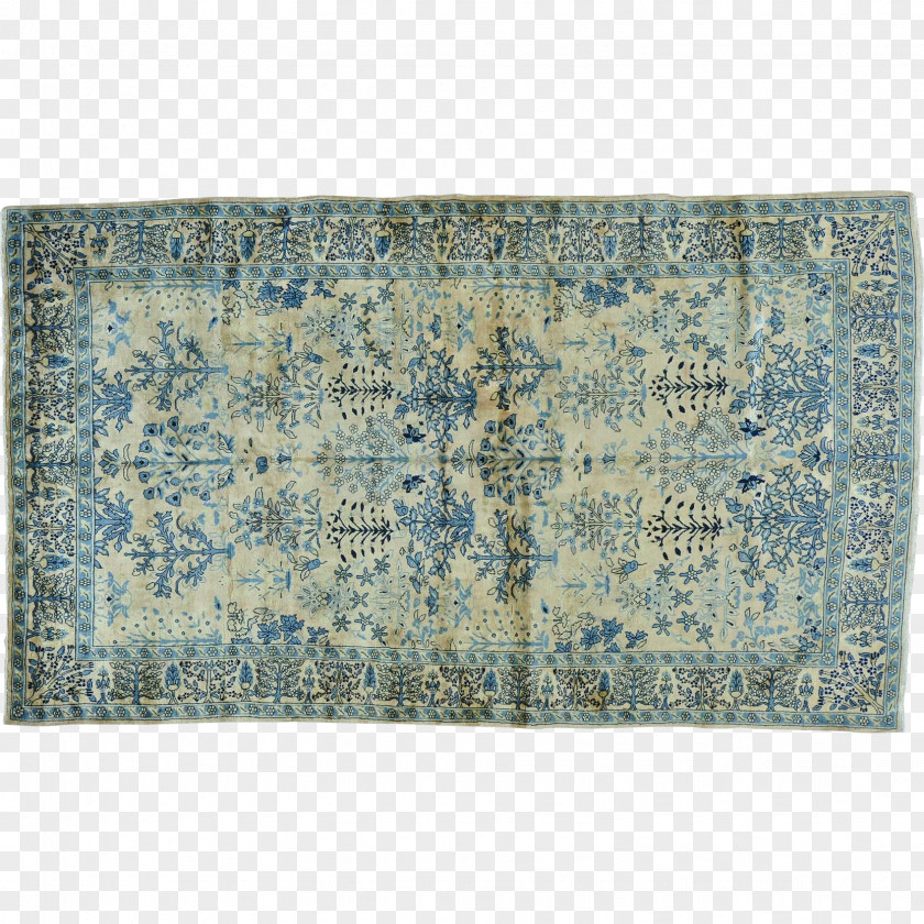 Persian Kerman Carpet Oriental Rug Antique PNG