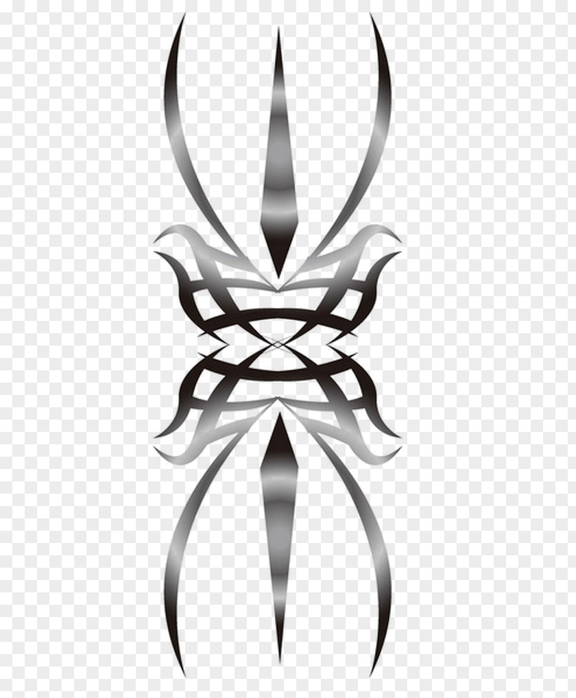 Symmetrical Silver Vector Icon Tattoo Totem Clip Art PNG