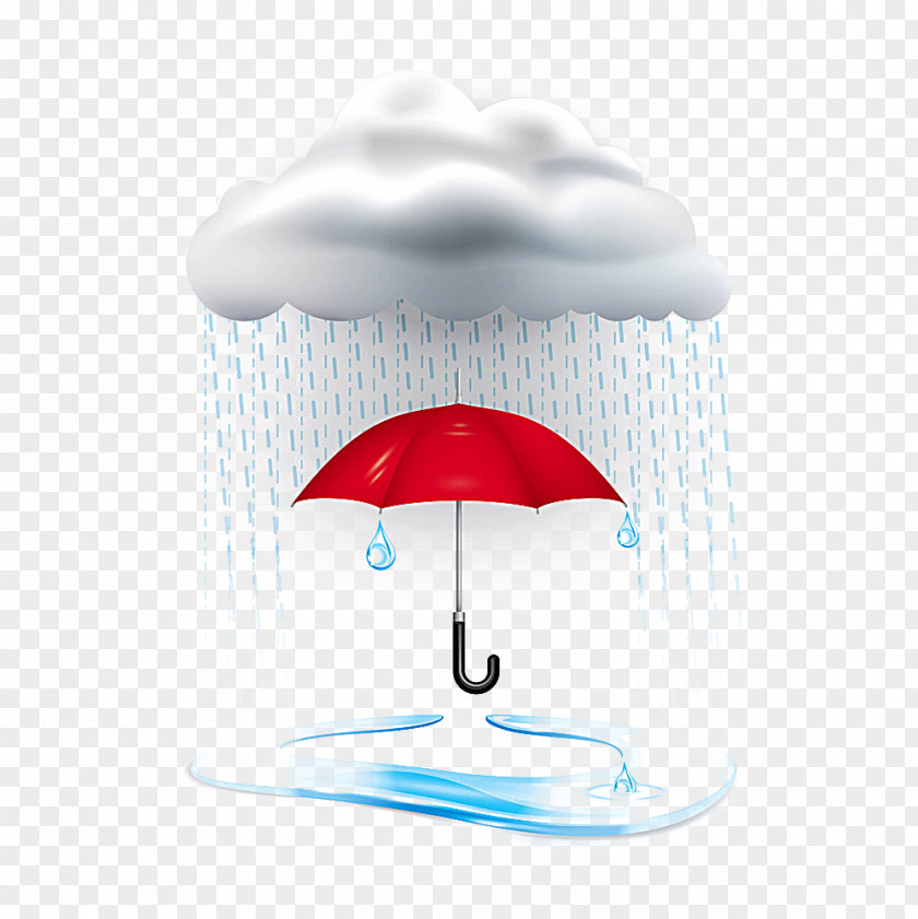 Umbrella Rain Cartoon Illustration PNG