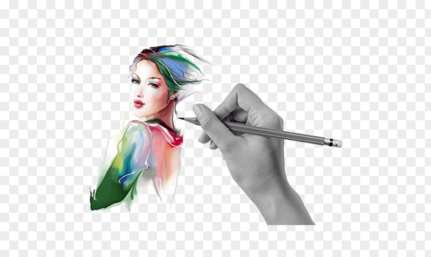 Mechanical Female Form Watercolor Painting Royalty-free Fashion PNG