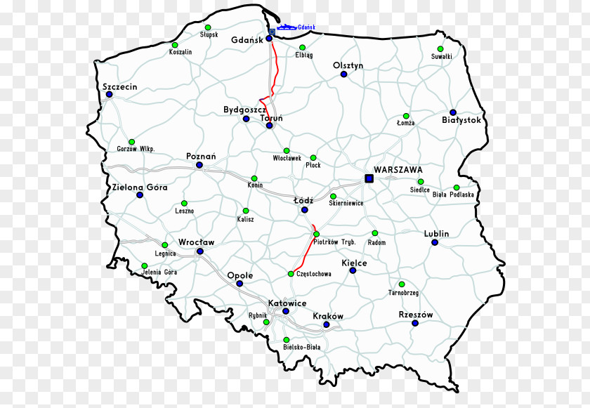 Road National 25 24 Konin 50 Kalisz PNG