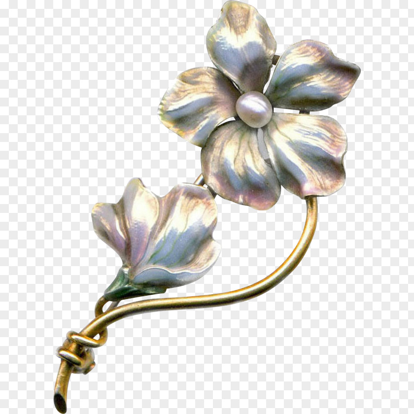 Gold Flowers Jewellery Brooch Carat Pin PNG