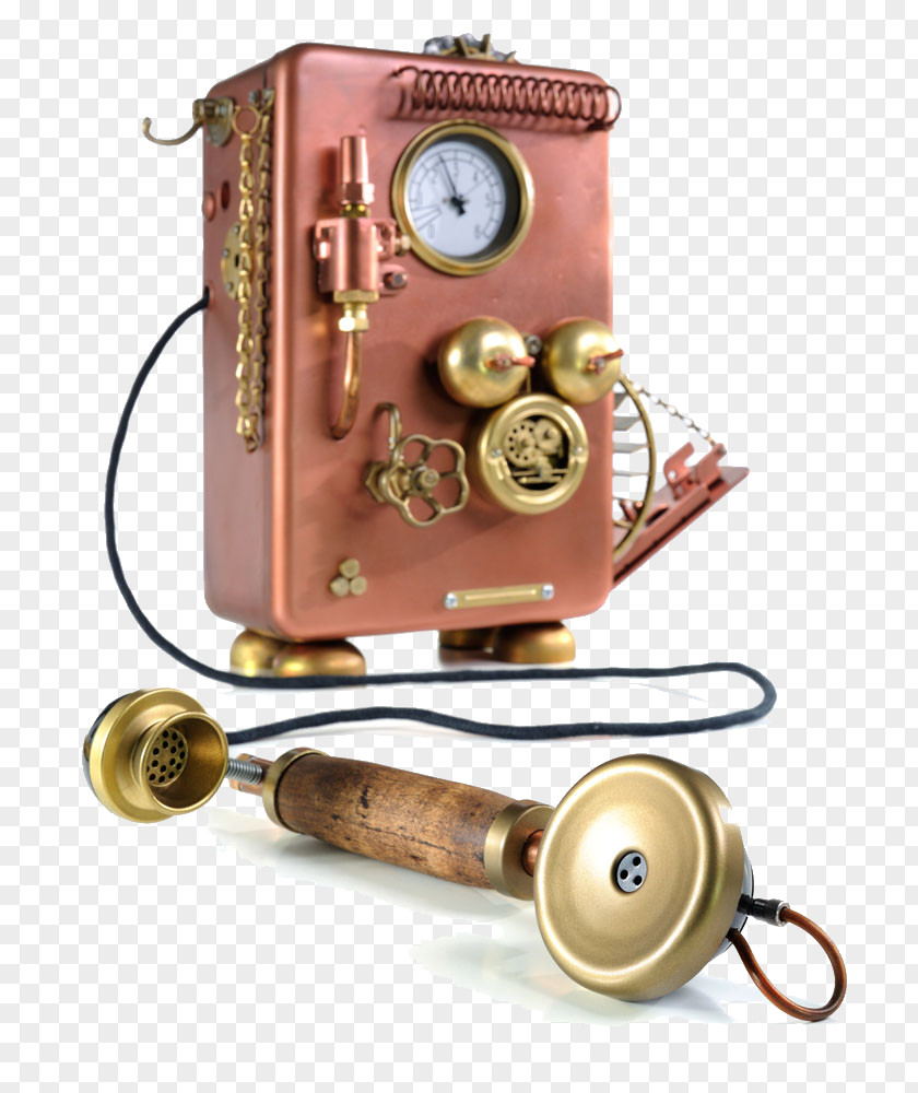 Vintage Phone Image Industrial Revolution Telephone Steampunk Photography PNG