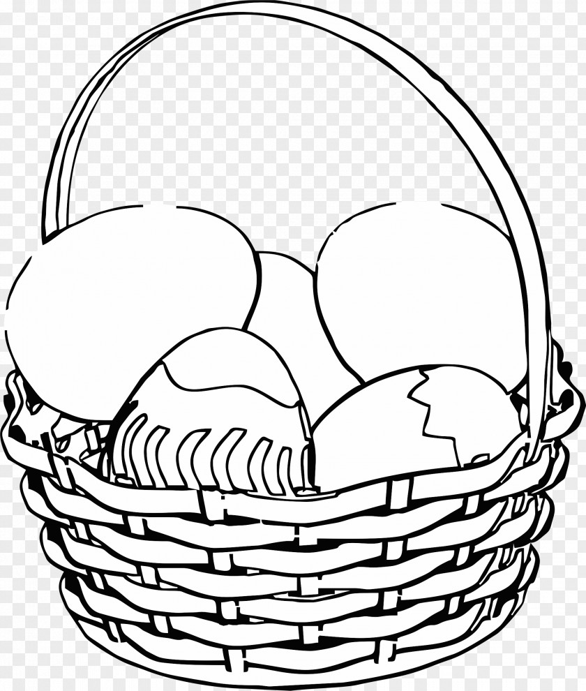Easter Bunny Egg Line Art Clip PNG