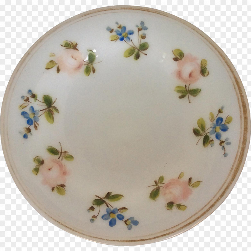 Hand-painted Flower Material Plate Platter Saucer Porcelain Tableware PNG