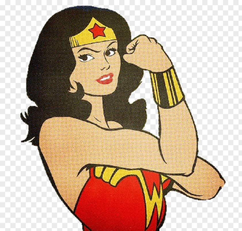 Wonder Woman We Can Do It! Female Rosie The Riveter Superman PNG