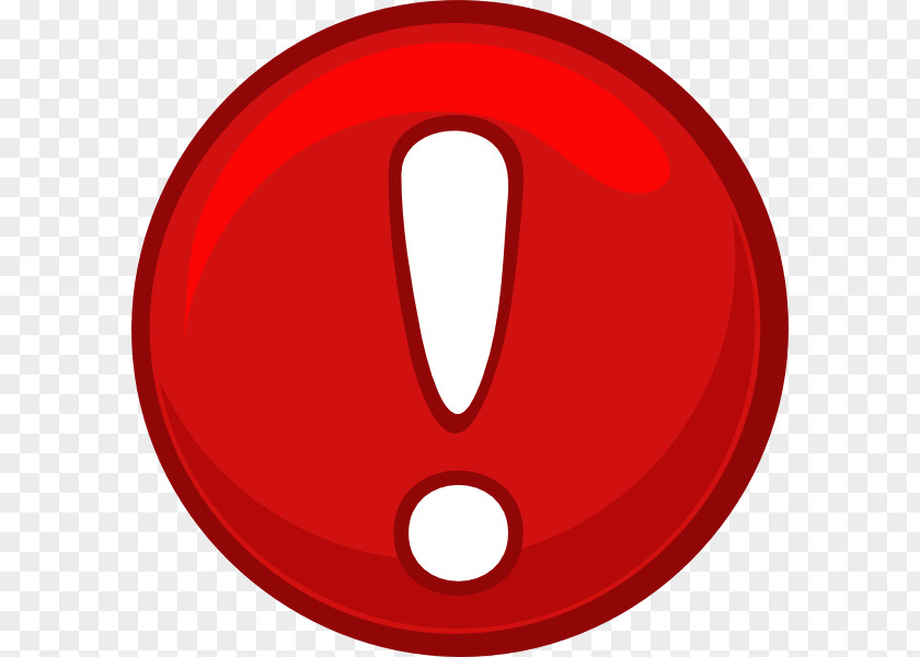 Alert Icon Red Round Clip Art PNG