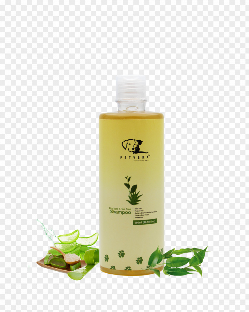 Aloe Vera Lotion Shampoo Hair Conditioner Petveda Tea Tree Oil PNG