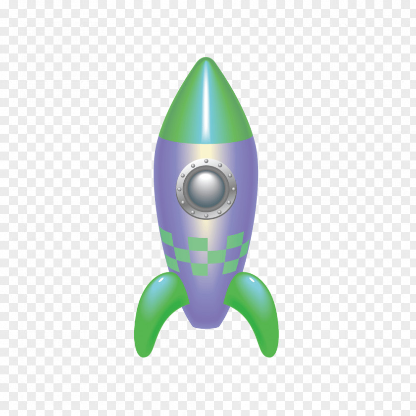 Vector Cartoon Rocket PNG