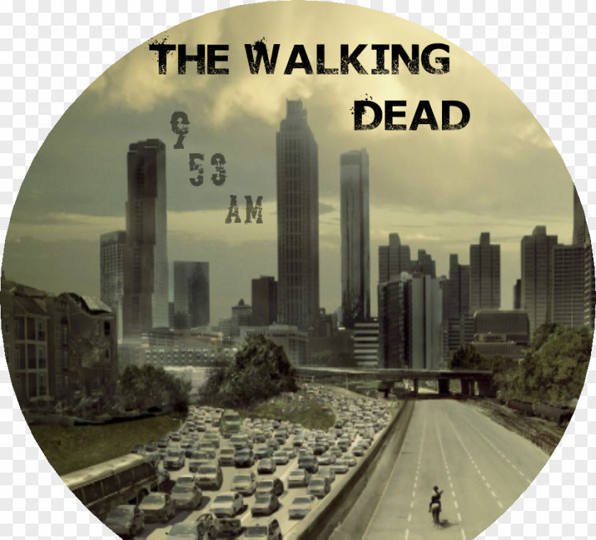 City Life The Walking Dead Rick Grimes Carl Michonne Atlanta PNG