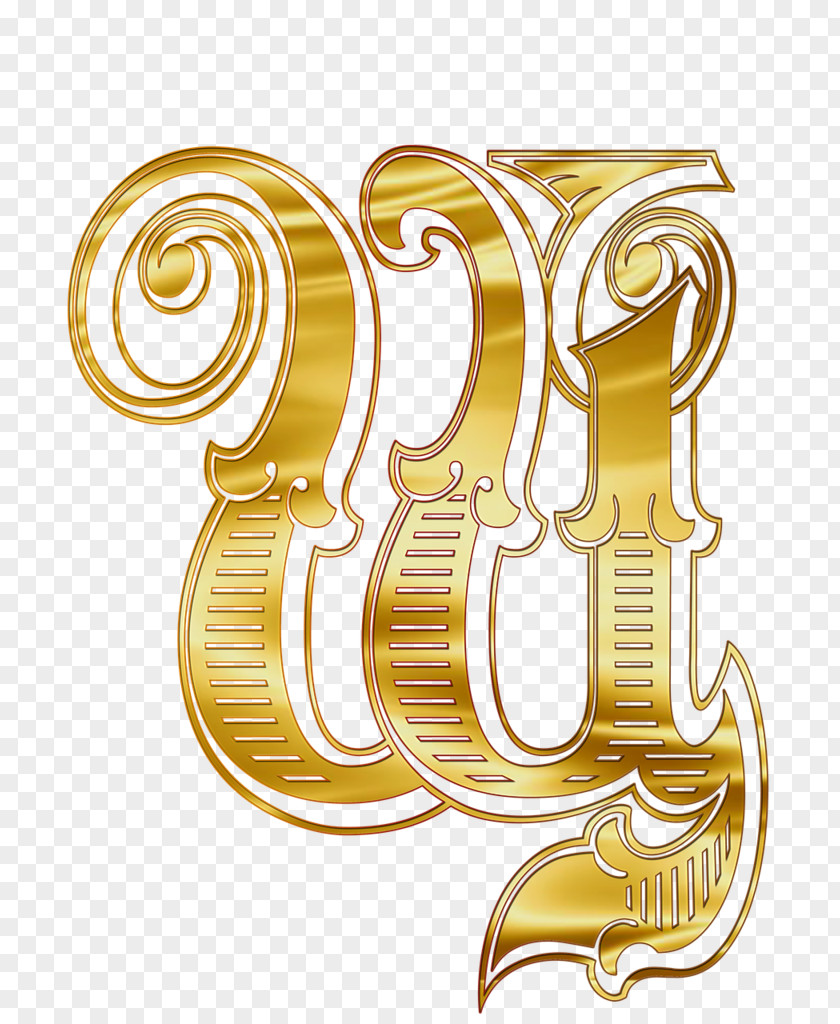 Gold Letter Case Russian Alphabet Cursive PNG